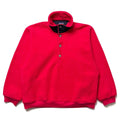 Fall 1990 Patagonia Made In The U.S.A. Collared Synchilla Pullover, Chili (L)