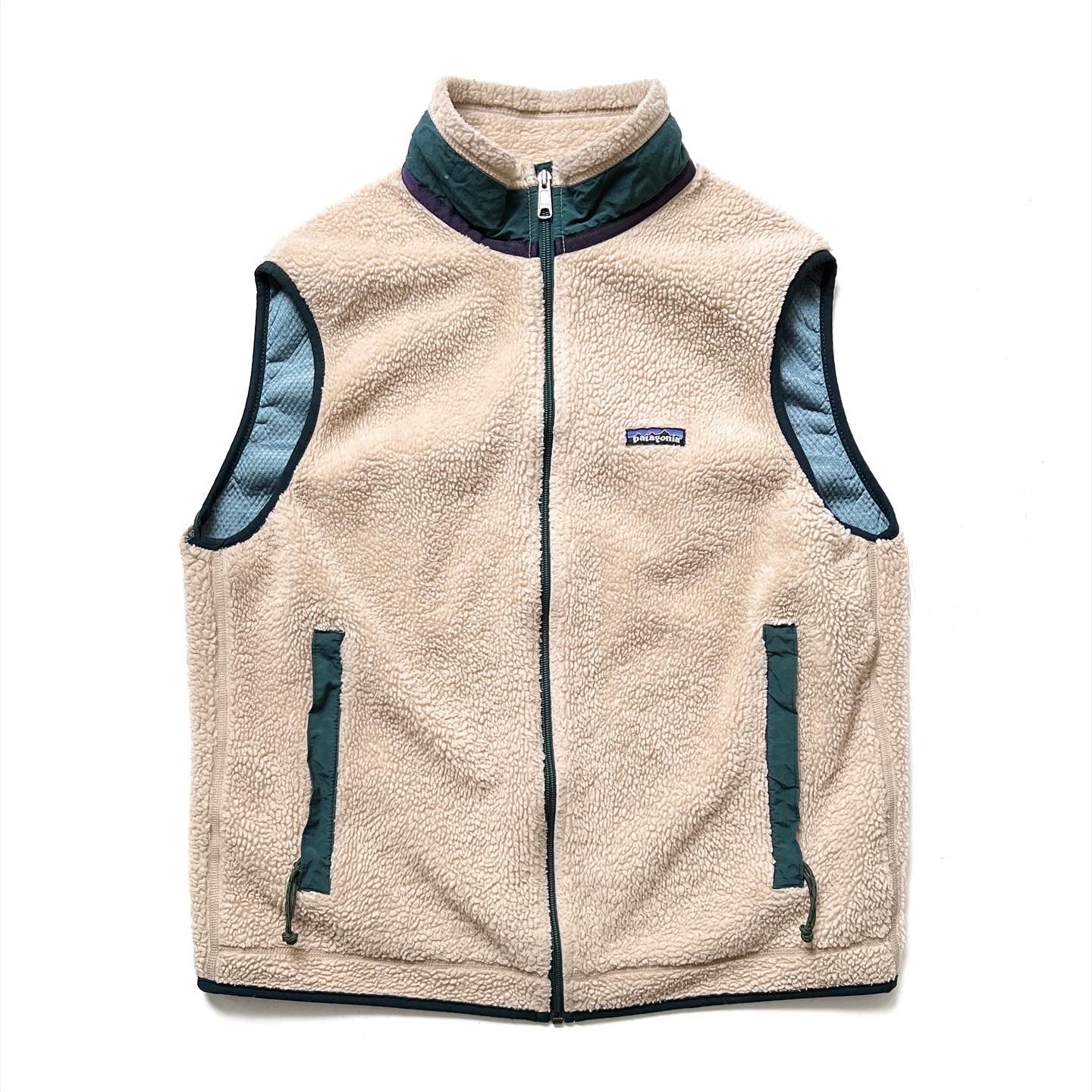 1997 Patagonia Classic PEF Retro-X Vest, Natural & Hunter (M/L)