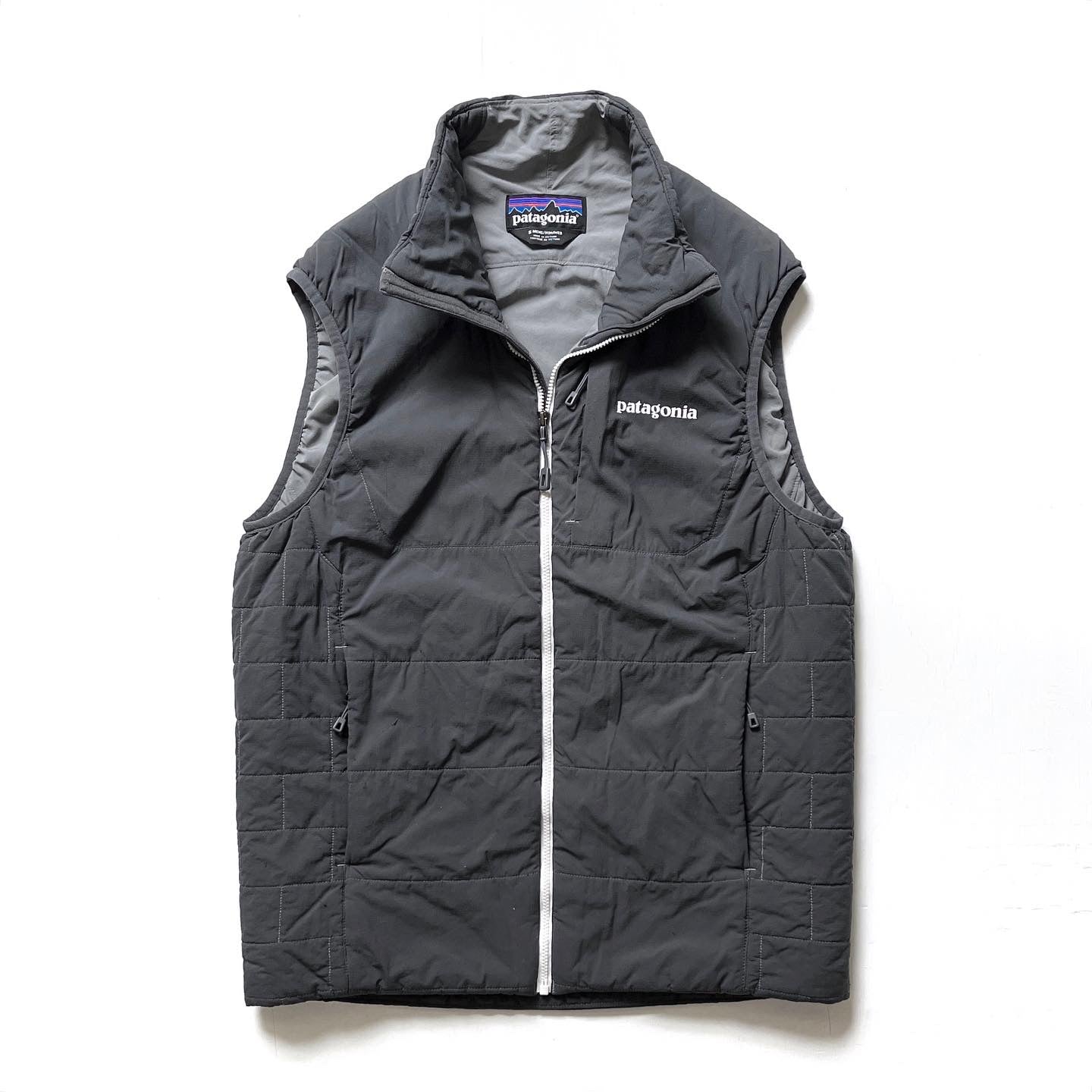 2015 Patagonia Mens Nano Air Vest, Forge Grey & White (S)
