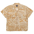 Spring 2001 Patagonia A/C Print Shirt, Bark Cloth: Golden Sand (L)