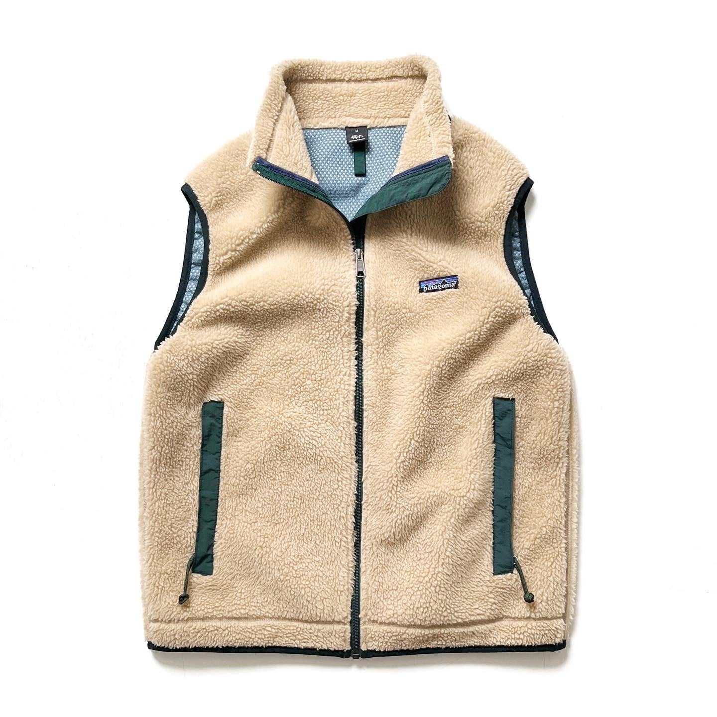 1997 Patagonia Classic Retro-X Vest, Natural & Hunter (M)