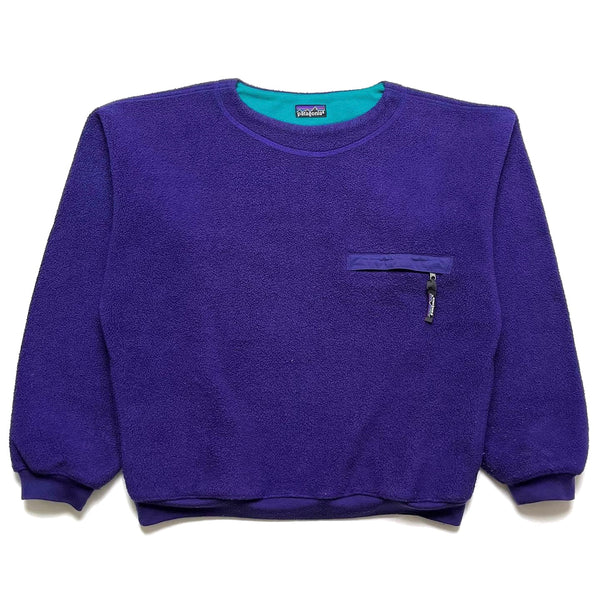 Fall 1990 Patagonia Lightweight Synchilla Crewneck, Purple (M/L)