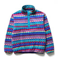 1993 Patagonia Printed Synchilla Snap-T, Diamonds: Light Plum (L)