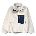 2022 Patagonia Mens Classic Retro-X Jacket, Natural & Classic Navy (M)