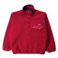 1995 Patagonia Synchilla Snap-T, Auburn & Ink Blue (M)