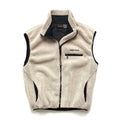 1990s Marmot Deep Pile Full-Zip Vest, Oatmeal (M)
