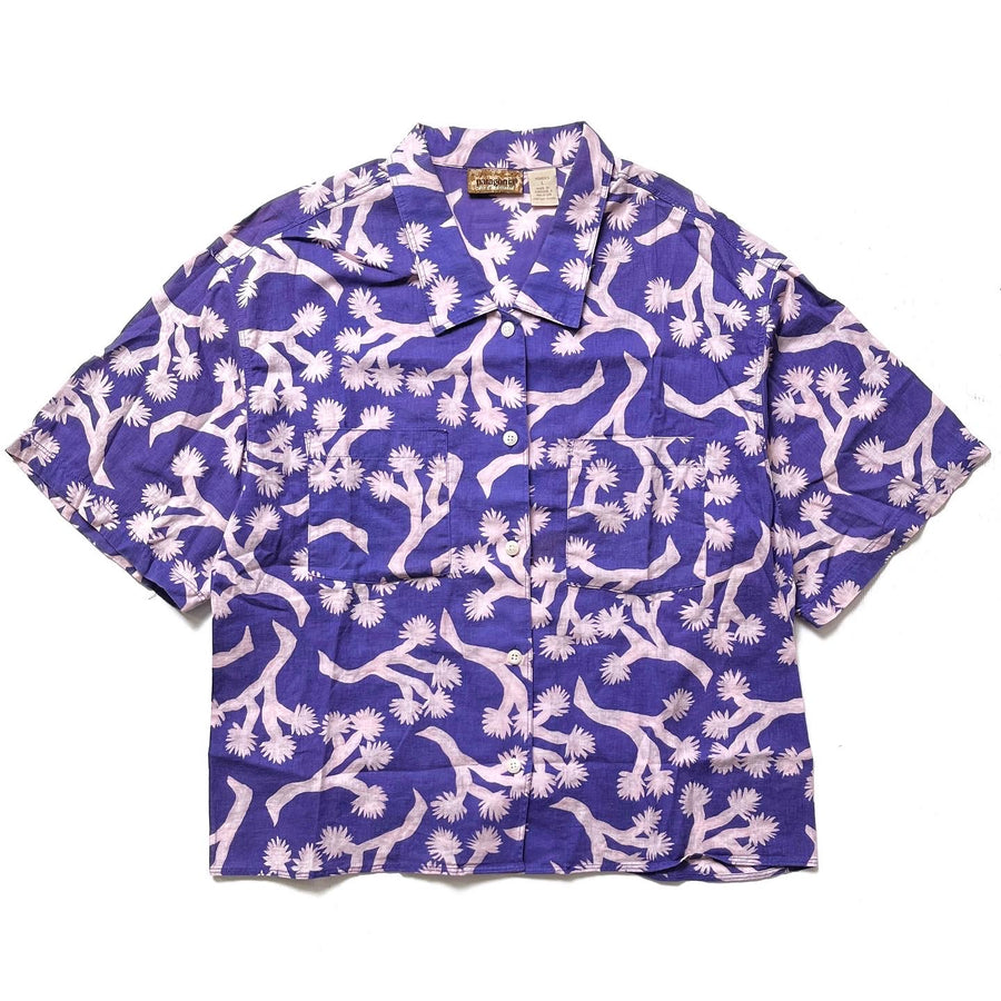 1993 Patagonia Womens A/C Print Shirt, Joshua Tree: Purple (L)