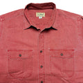 1980s LL Bean Lightweight L/S Canvas Shirt, Red (M/L)
