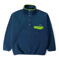2007 Patagonia Synchilla Snap-T, Dark Blue & Lime Green (L-XL)