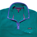 FA’89 Patagonia Synchilla Snap-T, Dark Teal/Purple (L/M)