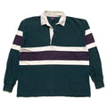 1996 Patagonia Rugby Shirt, Fir Green & Night Sky (M/L)