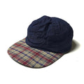 FA96 Patagonia Oval Logo Organic Cotton Cap, Navy/Plaid (L)