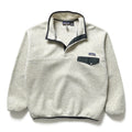 1997 Patagonia Synchilla Snap-T, Oatmeal Heather & Carbon (L)