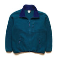 1990s LL Bean Sherpa Full-Zip Jacket, Teal/Navy (L)