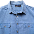 1989 Patagonia Garment Dyed Cotton Canvas Shirt, Light Blue (L)