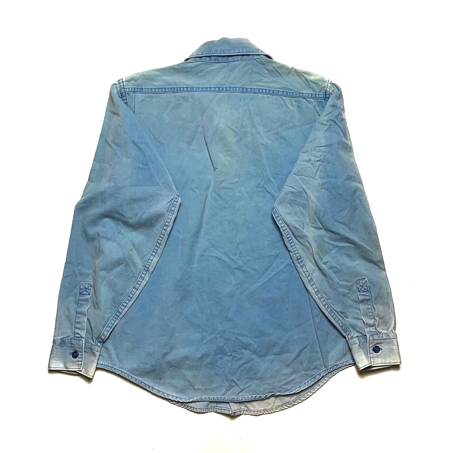 1970s/1980s Patagonia L/S Canvas Shirt, Light Blue (L)