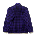 1990 Patagonia Printed Synchilla Snap-T, Houndstooth: Purple (L)