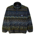 1998 Patagonia Printed Synchilla Snap-T, Tradewinds: Eucalyptus (S)