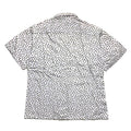 1980s The North Face Logo Print Camp Shirt, White/Green (L/M)