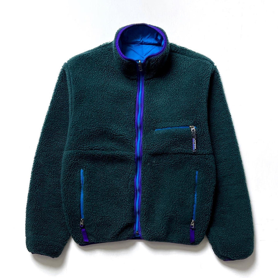 1992 Patagonia Reversible Pile Glissade Cardigan, Hunter (S)
