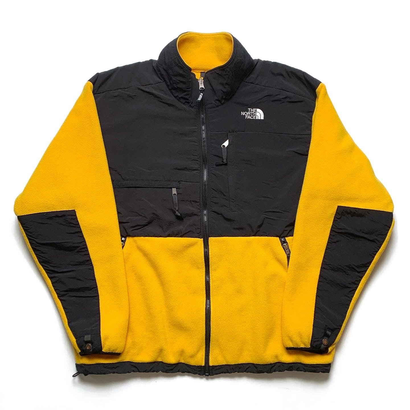 1999 The North Face Denali Fleece Jacket, Yellow & Black (XL)
