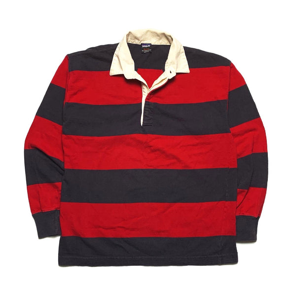 SP95 Patagonia ‘Made in the U.S.A.’ Rugby Jersey, Red/Navy (S Fits M)