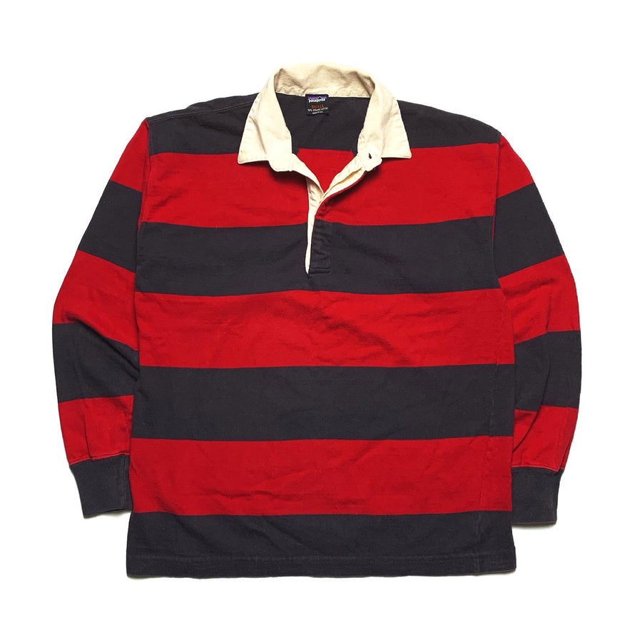SP95 Patagonia ‘Made in the U.S.A.’ Rugby Jersey, Red/Navy (S Fits M)