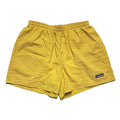 1990s Patagonia Made In The U.S.A. 4” Baggies Shorts, Yellow/Grey (M)