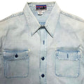 1970s Patagonia L/S Canvas Work Shirt, Light Blue (XL)
