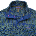 Fall 1998 Patagonia Printed Synchilla Snap-T, Switchback: Storm Blue (S)