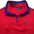 1987 Patagonia Diamond Quilt Snap-T, Red & Cobalt (M)