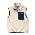 2015 Patagonia Classic Retro-X Vest, Natural & Classic Navy (M)