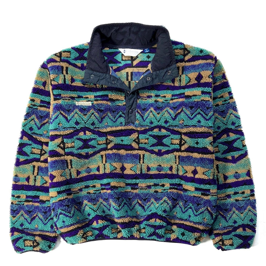 1980s Columbia Sportswear Made In The U.S.A. Printed Pile Pullover (L)