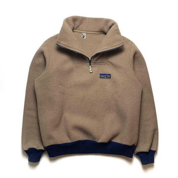 1980s Patagonia Bunting Fleece Pullover, Tan (XL)
