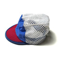 1980s Patagonia Kids Vented Duckbill Cap, Blue/Red (OS)