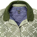 1994 Patagonia Womens Printed Quilted Synchilla Jacket, Sno (M/L)