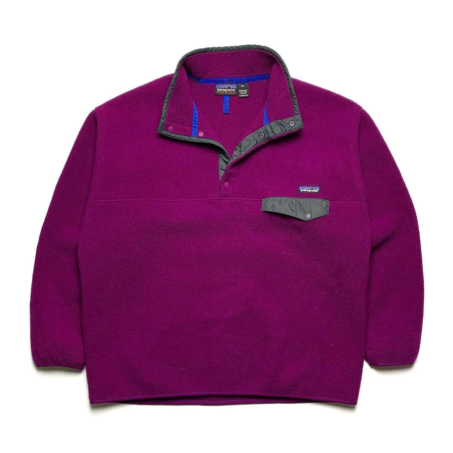 FA99 Patagonia Synchilla Snap-T, Magenta/Grey (XL)