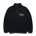 FA16 Patagonia Womens Synchilla Snap-T, Black/Grey (L)