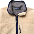 1999 Patagonia Retro Pile Cardigan, Natural & Dark Ash (S/M)