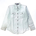 1970s Patagonia “Big Label” Cotton Canvas Shirt, Faded Seafoam (S/M)