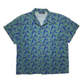 SP98 Patagonia Organic Cotton A/C Shirt, Blue/Green (L Fits XL)