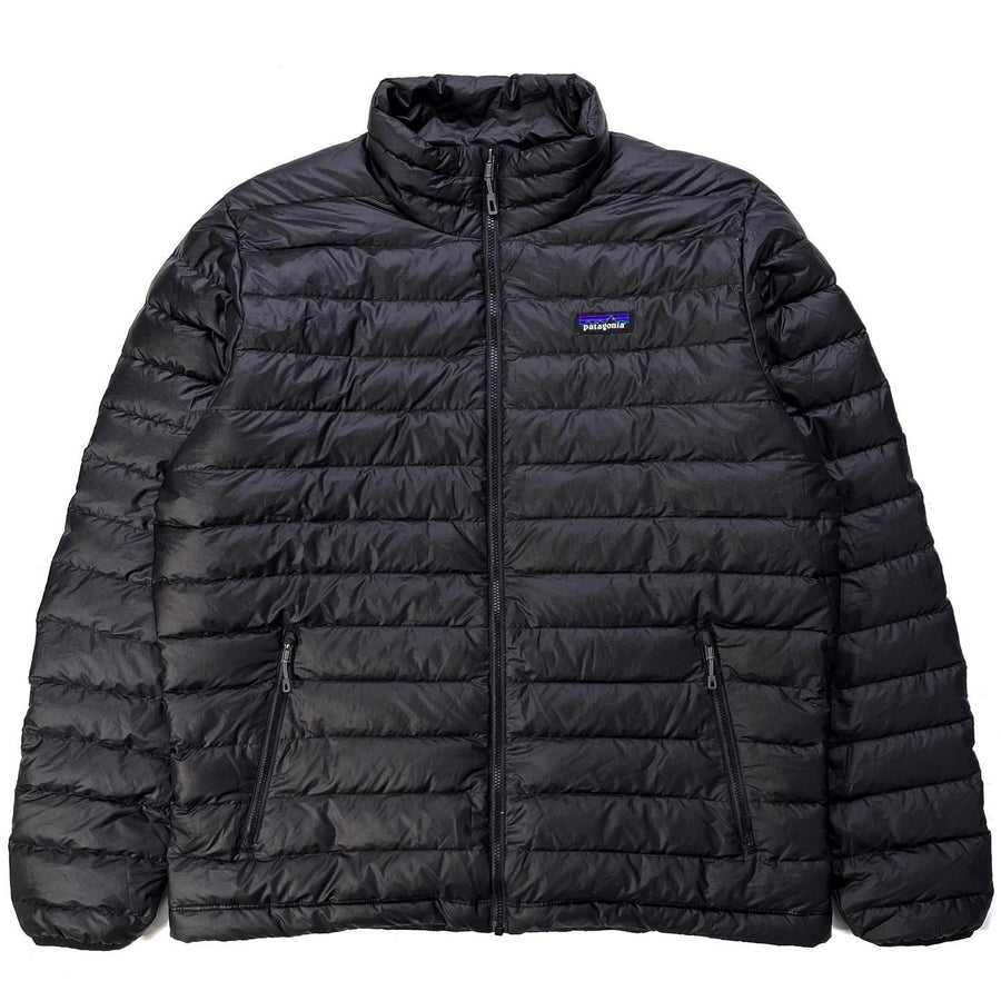 2021 Patagonia Mens Recycled Polyester Down Jacket, Black (L)
