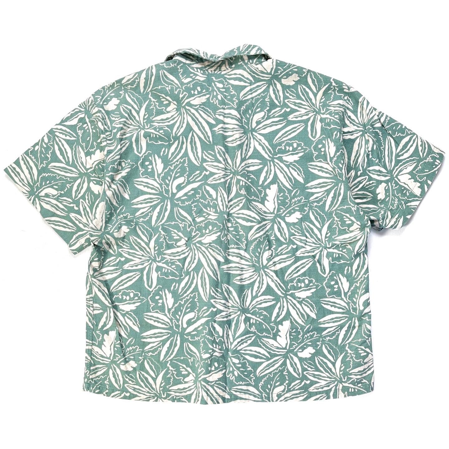 1994 Patagonia Womens Printed A/C Aloha Shirt, Tropical (L)