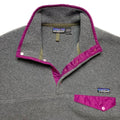FA’94 Patagonia Synchilla Snap-T, Grey/Magenta (L)