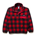 2014 Patagonia Printed Synchilla Snap-T, Fuzzy Plaid: Wax Red (M/L)
