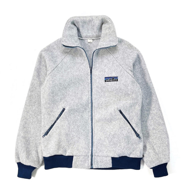 1980s Patagonia Bunting Full-Zip Climbing Jacket, Grey & Navy (S/M)