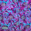 1980s Columbia Sportswear 5.5” Printed Nylon Shorts, Purple (L)