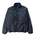 1993 Patagonia Reversible Pile Glissade Cardigan, Deep Water (L)