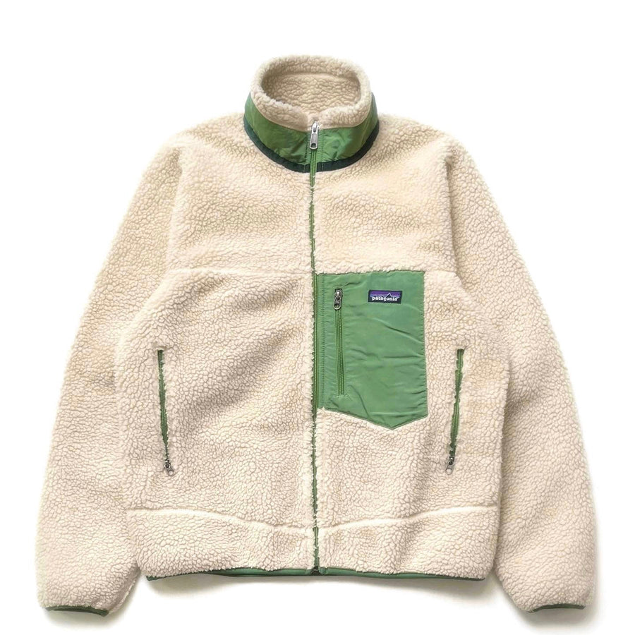 2009 Patagonia Classic Retro-X Jacket, Natural & Elm Green (M/L)
