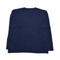 2000s Patagonia Organic Cotton L/S Fitz Roy Logo T-Shirt, Navy (L/XL)